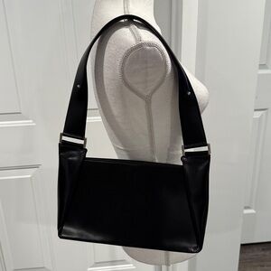 Byblos Black Leather Bag Made in Italy